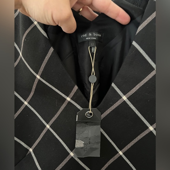 NWT Rag & Bone Phoebe Windowpane Shift Dress - Picture 12 of 12